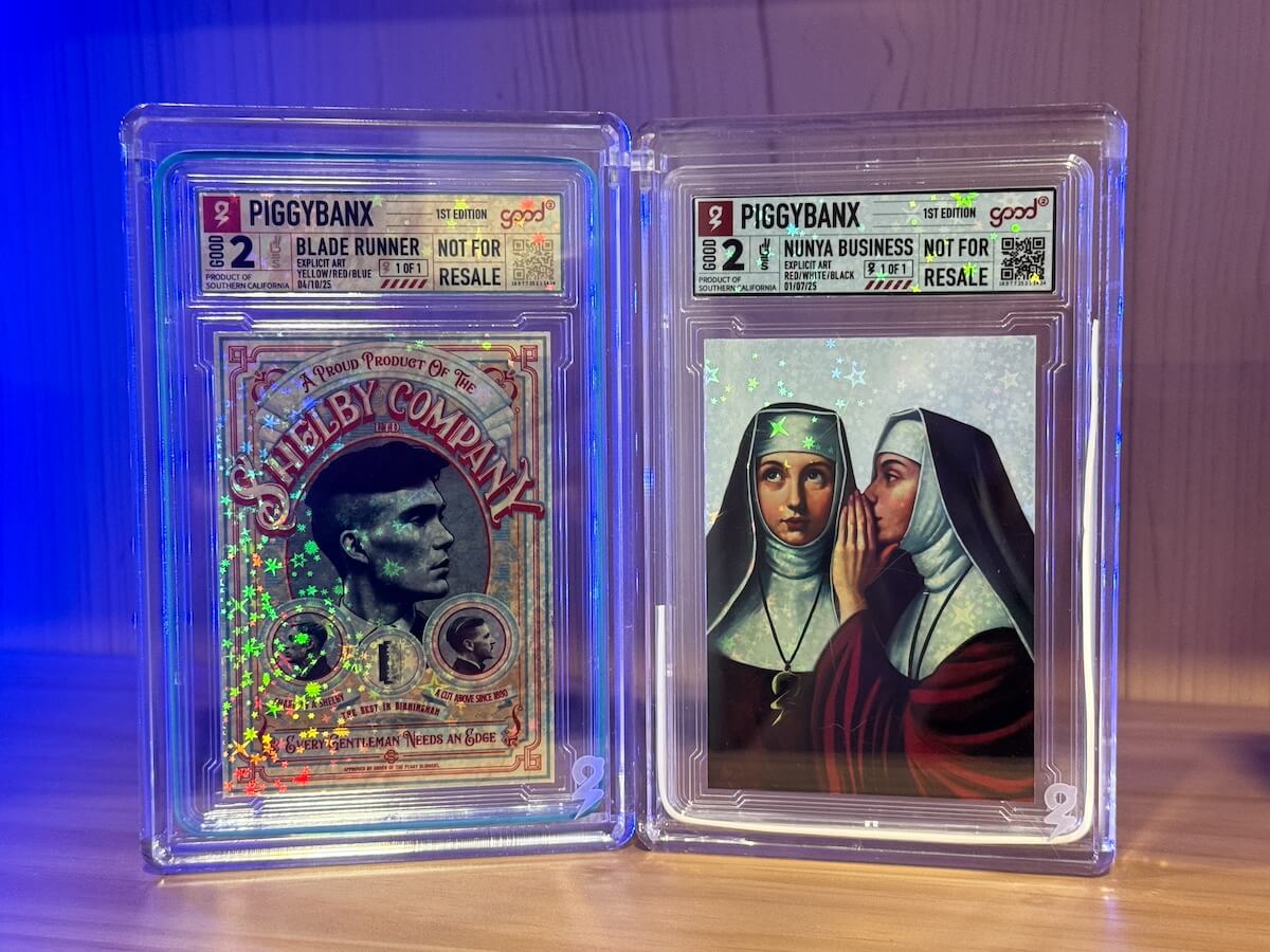 PiggyBanx Shelby Company And Nuns Art Cards
