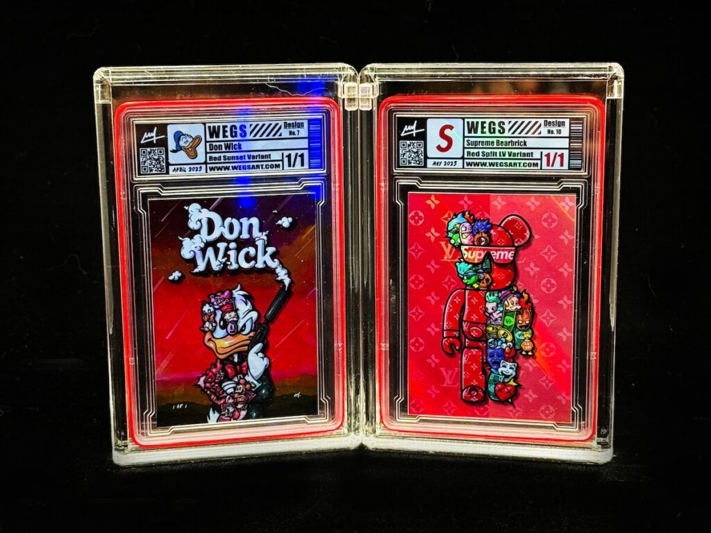 Wegs Don Wick And Supreme Bearbrick Red Variant Cards