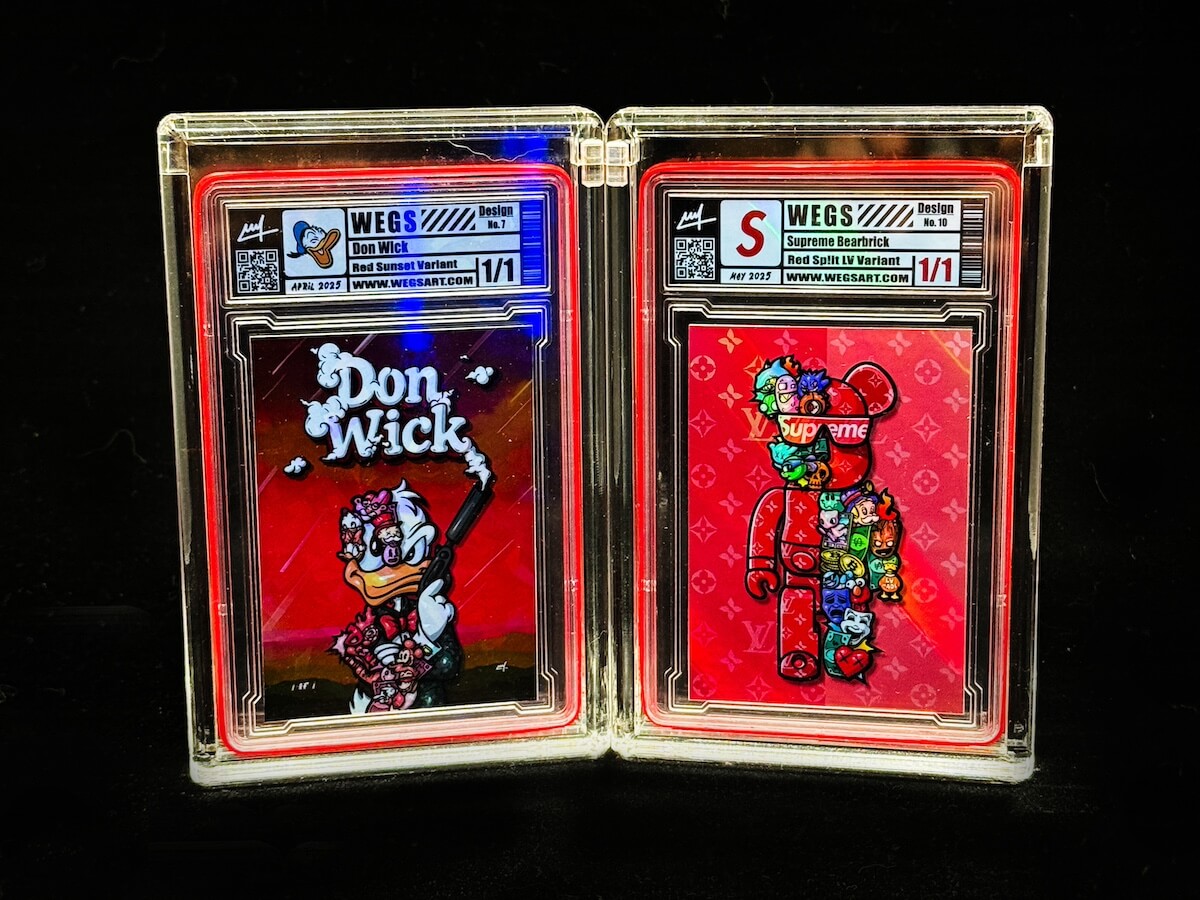 Wegs Don Wick And Supreme Bearbrick Red Variant Cards