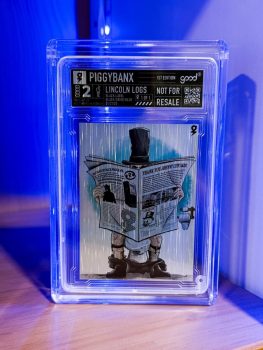 PiggyBanx Lincoln Logs Cartoon Art Card